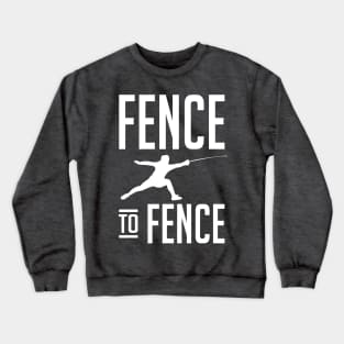 Fence to Fence (white) Crewneck Sweatshirt